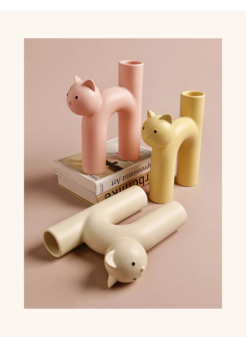 Cute Cat Vase