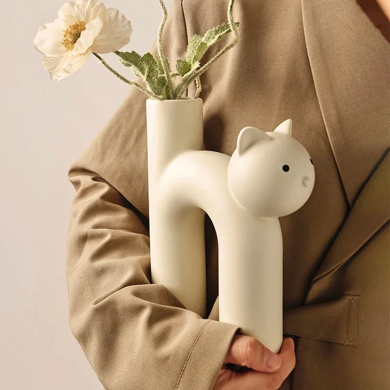 Cute Cat Vase