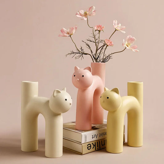 Cute Cat Vase