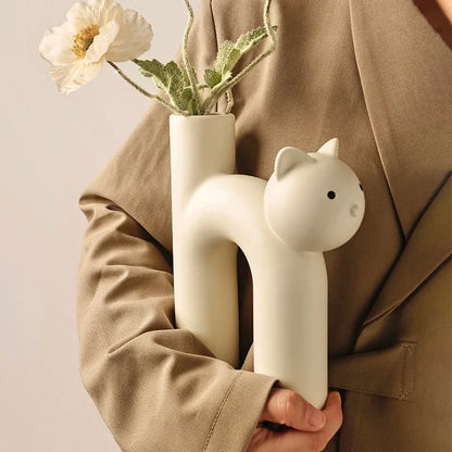Cute Cat Vase