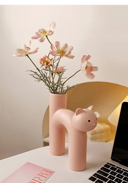 Cute Cat Vase